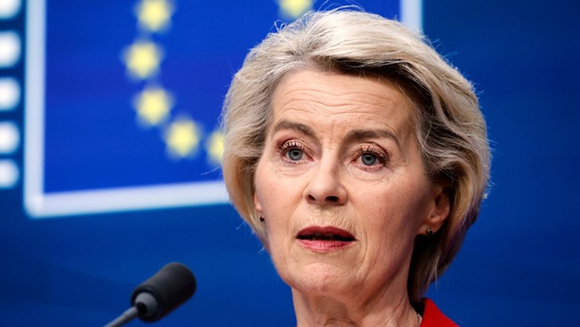 EU-kommissionens ordförande Ursula von der Leyen. Foto: AP