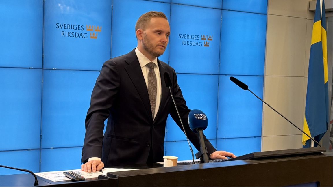 Sverigedemokraternas rättspolitiske talesperson Henrik Vinge. Foto: Ludwig Nordqvist/Bulletin