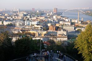 Vy över Ukrainas huvudstad Kiev. Arkivbild. Tony Hicks/AP/TT