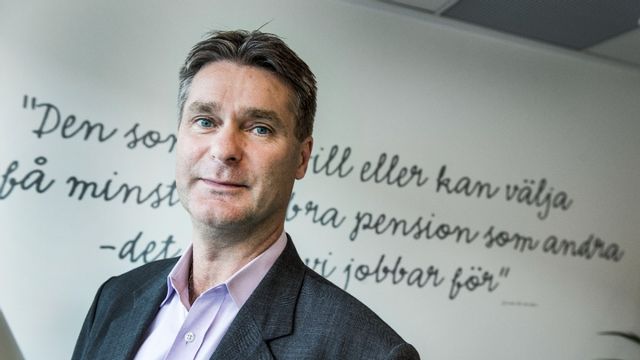 Richard Gröttheim, vd för Sjunde AP-fonden beslöt den 1 mars att fonden skulle sälja av alla sina ryska aktier med anledning av invasionen av Ukraina. Foto: Lars Pehrson/SvD/TT 