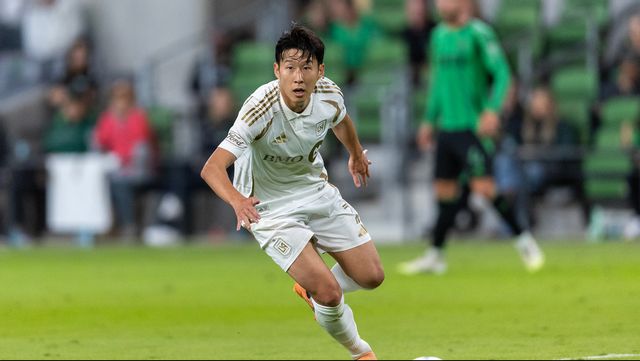 Son Heung-Min i en match med Los Angeles tidigare i år. Foto: Stephen Spillman/AP/TT