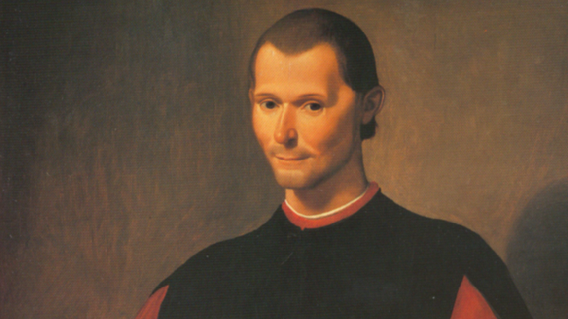 Niccolò Machiavelli, målning av Santo di Tito.