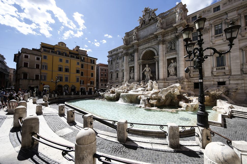 Arkivbild på Trevifontänen, på italienska Fontana di Trevi, i centrala Rom. Foto: Cecilia Fabiano/AP/TT