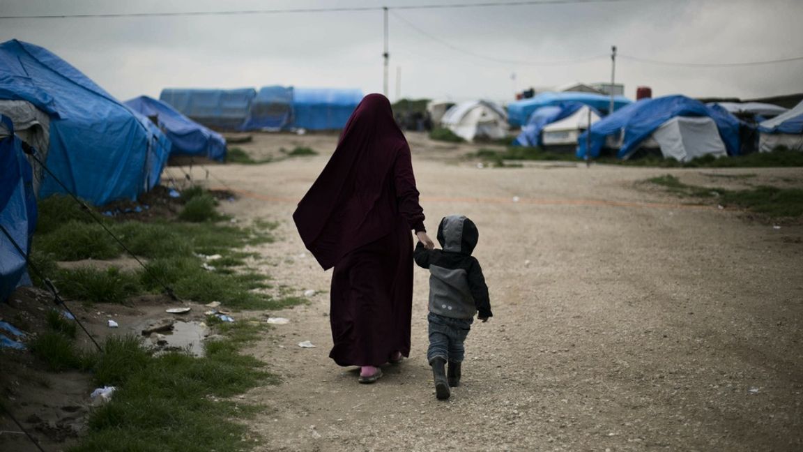 Kvinnor i lägret Roj stämmer svenska staten i Europadomstolen.
Foto: Maya Alleruzzo/AP