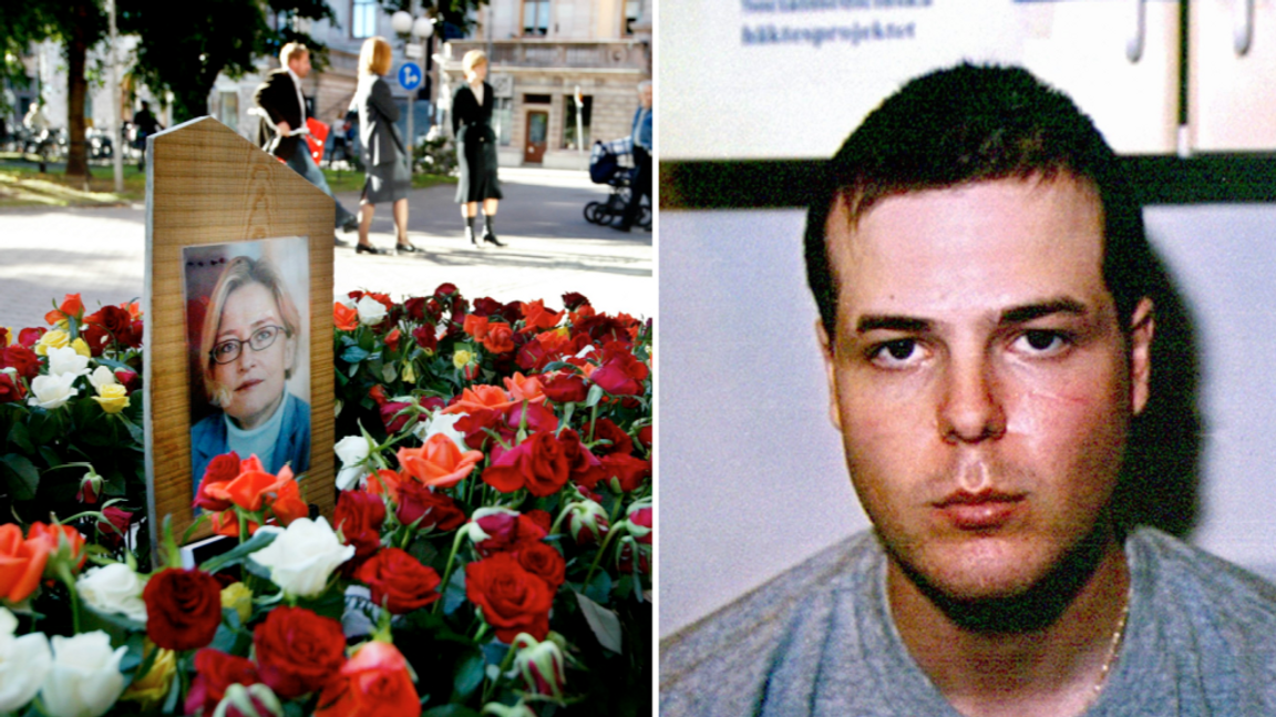 Mijailo Mijailovic dömdes till livstids fängelse för mordet på utrikesminister Anna Lindh 2003. Nu beviljas han sin första lufthålspermission. Montage. Foto: Jessica Gow/TT/Polisen