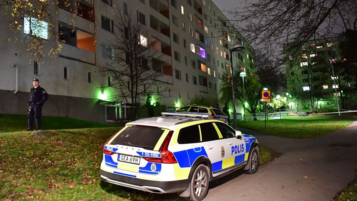 Händelsen skedde under söndagskvällen i Stockholmsförorten Hässelby. Foto: Jonas Ekströmer/TT