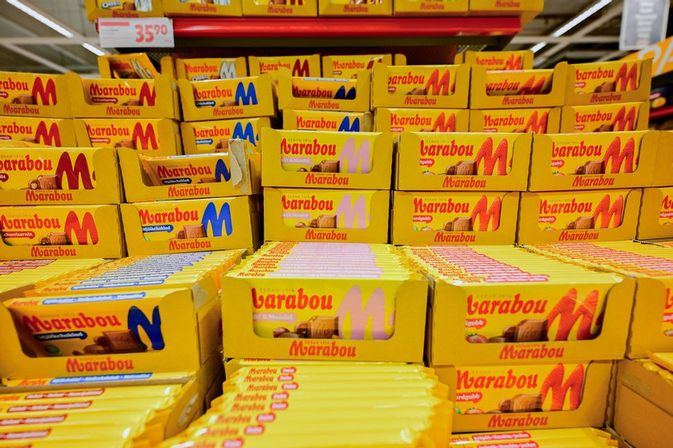 Bakom varumärket Marabou står ägaren Mondelez, ett av de företag som svartlistats av den ukrainska myndigheten National Agency on Corruption Prevention (NACP) till följd av sin verksamhet i Ryssland. Arkivbild. Foto: Björn Larsson Rosvall/TT