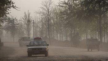 Linfen i Kina. Kombinationen av mycket bilism och kolkraft ger en enorm förorening. Foto: Leif R Jansson/TT 