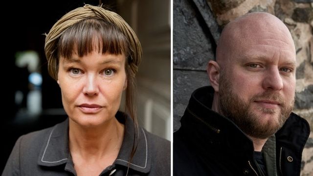 Nina Björk och Kalle Holmqvist är årets mottagare av Leninpriset och Robespierrepriset. Foto: Jessica Gow/TT och Anders Härnqvist.