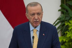 Turkiets president Recep Tayyip Erdogan förra veckan. Achmad Ibrahim/AP/TT