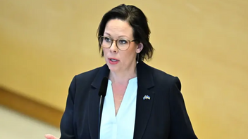 Utrikesminister Maria Malmer Stenergard (M) presenterar en omfattande kursändring i svensk utrikespolitik i en debattartikel i DN. Arkivbild. Foto: Jonas Ekströmer/TT