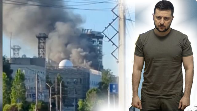 Attacken mot Tjeboksary utfördes med den nya egenutvecklade kryssningsroboten F-5 Flamingo enligt Zelenskyj.Foto: Skärmavbild Youtube / The Presidential Office of Ukraine (CC BY-SA 4.0)