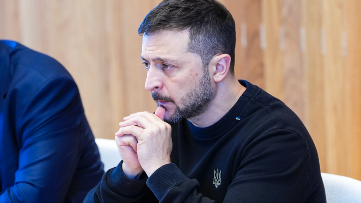 Ukrainas president Volodymyr Zelenskyj vid Nordiska rådet på Island i oktober 2024. Foto: Lise Åserud/NTB/TT