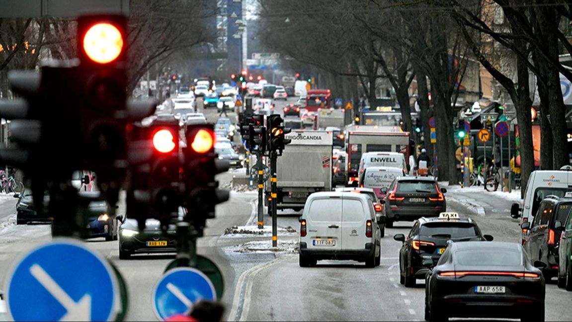 Stockholmstrafiken på Sveavägen. Arkivbild. Foto: Janerik Henriksso/TT