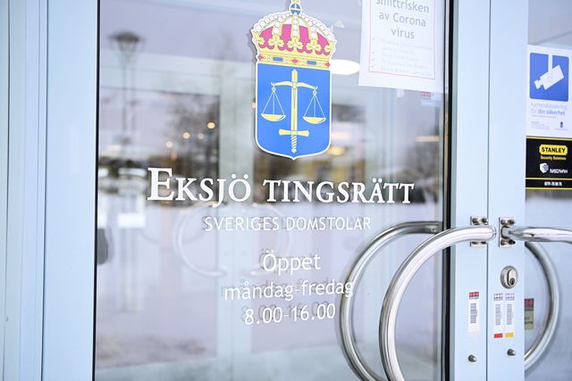 Eksjö tingsrätt.
Foto: Mikael Fritzon/TT.