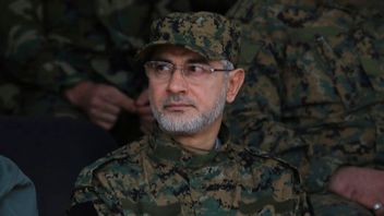 Ibrahim Aqil på en bild som har skickats ut av Hizbollahmilisen. Foto: Hizbollahs medieavdelning via AP/TT