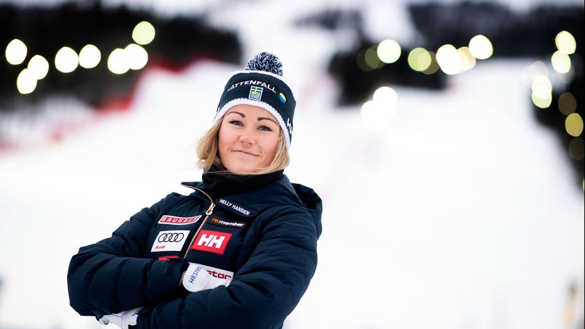 Alpina åkaren Charlotta Säfvenberg tog en av de sista platserna i den svenska OS-truppen. Arkivbild. Foto: Pontus Lundahl/TT