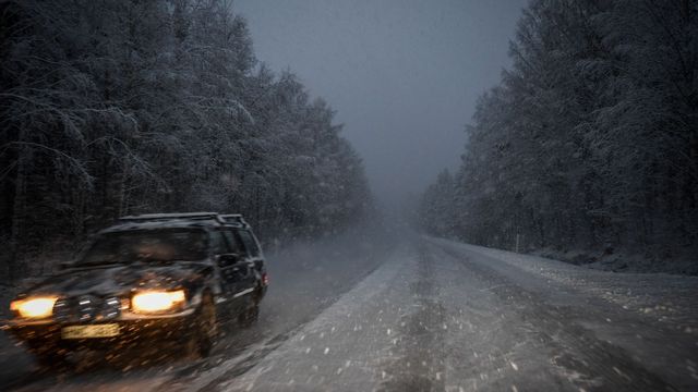 Med vindbyar upp mot 30 meter per sekund väntas stora bekymmer på vägarna. Arkivbild. Foto: Pontus Lundahl/TT