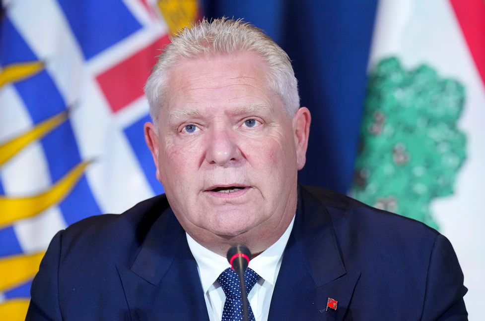 Den kanadensiska provinsen Ontarios premiärminister Doug Ford. Arkivbild. Foto: Nathan Denette AP/TT