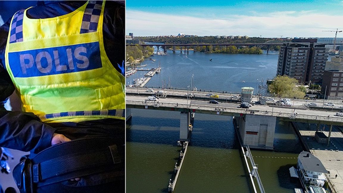 Mannen startade slagsmål på Liljeholmsbron i Stockholm. Foto: Johan Nilsson/TT / Jonas Ekströmer/TT