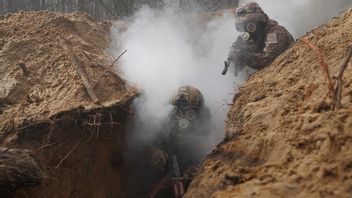 Soldater ur Ukrainas nationalgarde under övning. Genrebild. Foto: Andrii Marienko/AP/TT
