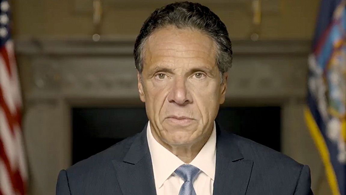 In this image taken from video provided by Office of the NY Governor, New York Gov. Andrew Cuomo makes a statement on a pre-recorded video released, Tuesday, Aug. 3, 2021, in New York. An investigation into New York Gov. Andrew Cuomo has found that he sexually harassed multiple current and former state government employees. State Attorney General Letitia James announced the findings Tuesday. Photo: Office of the NY Governor