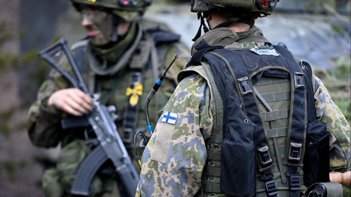 Finska armén i Kankaanpaa i Finland. Foto: Heikki Saukkomaa