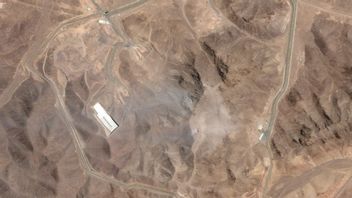 Den iranska atomanläggningen i Fordow bombades tidigare idag. Photo credit: Planet Labs PBC / AP / TT