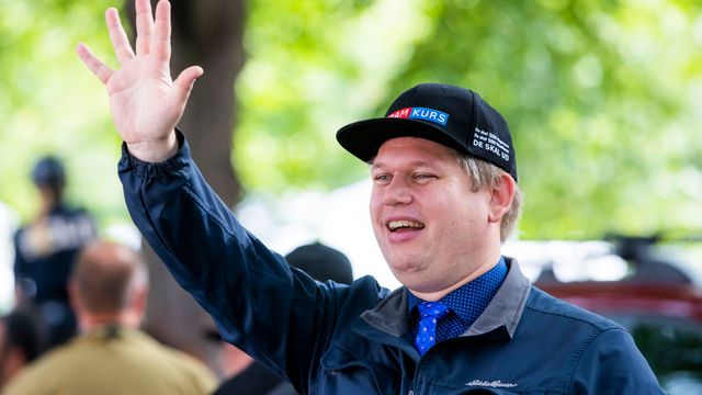 Rasmus Paludan på besök i Oslo i augusti 2019. Foto: Håkon Mosvold Larsen/NTB/TT.
