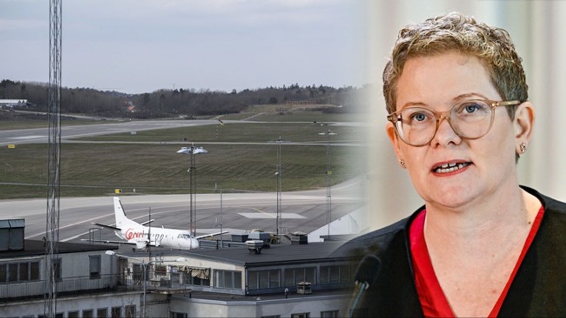 Stockholms stads styrande partier Socialdemokraterna, Vänsterpartiet och Miljöpartiet vill bygga tusentals bostäder på det som i dag är Bromma flygplats. Karin Wanngård (S) är borgarråd. Arkivbilder. Foto: FREDRIK SANDBERG/JONAS EKSTRÖMER/TT