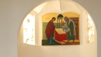 Altartavlan på Svenska Teologiska Institutet i Jerusalem