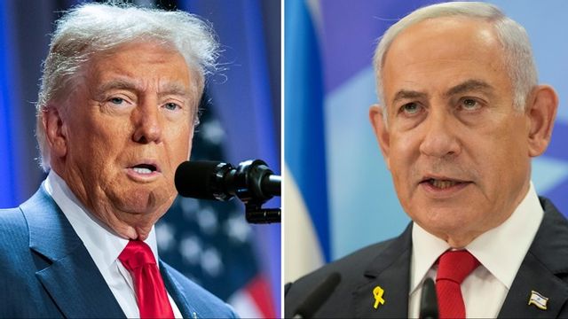 Donald Trump och Benjamin Netanyahu har haft videomöte om Iran. Foto: AP