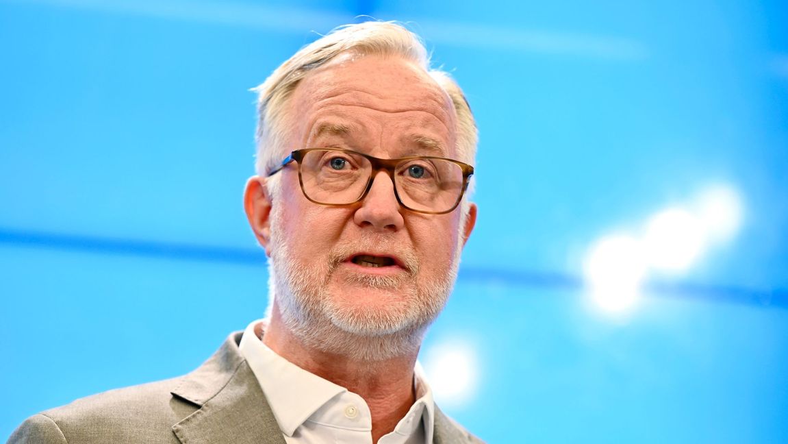 Utbildningsminister Johan Pehrson. Foto: Anders Wiklund/TT