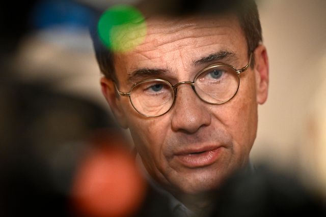 Statsminister Ulf Kristersson (M). Arkivbild. Foto: Fredrik Sandberg/TT