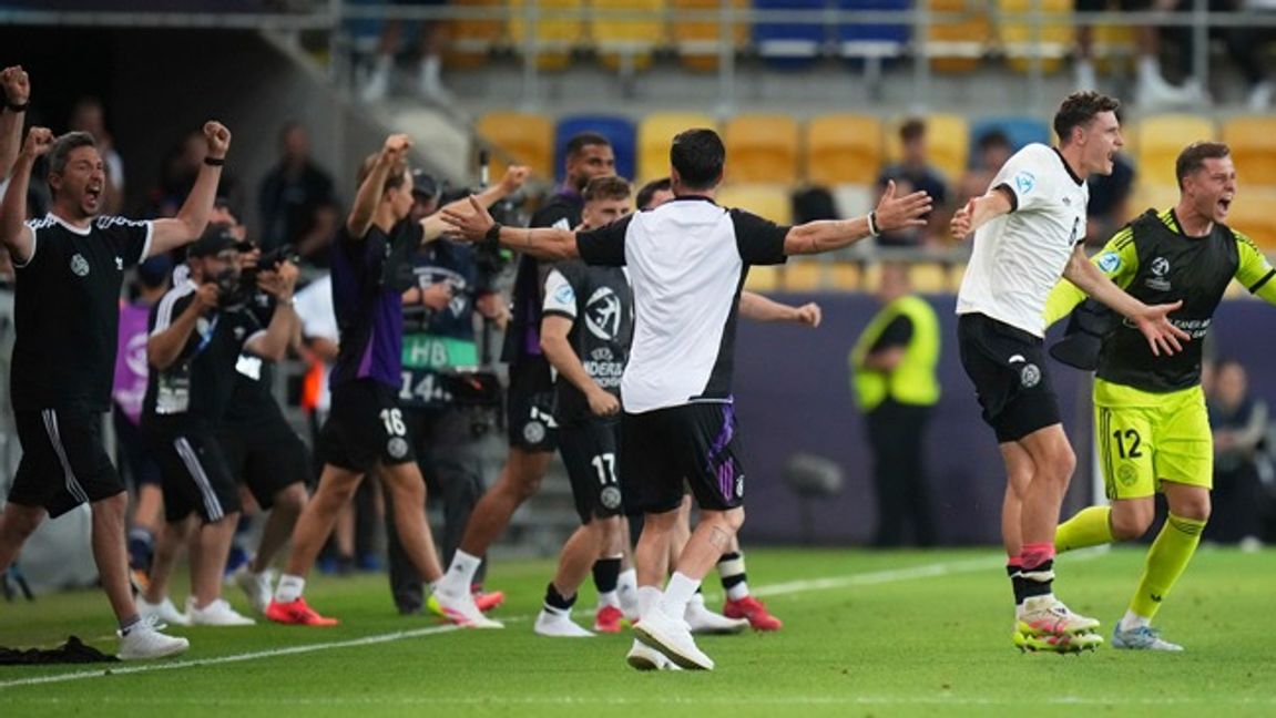 Tysklands U-21-lag. Foto: AP
