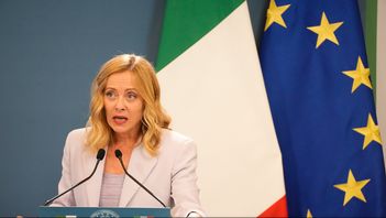 Italiens premiärminister Giorgia Meloni. Gregorio Borgia/AP