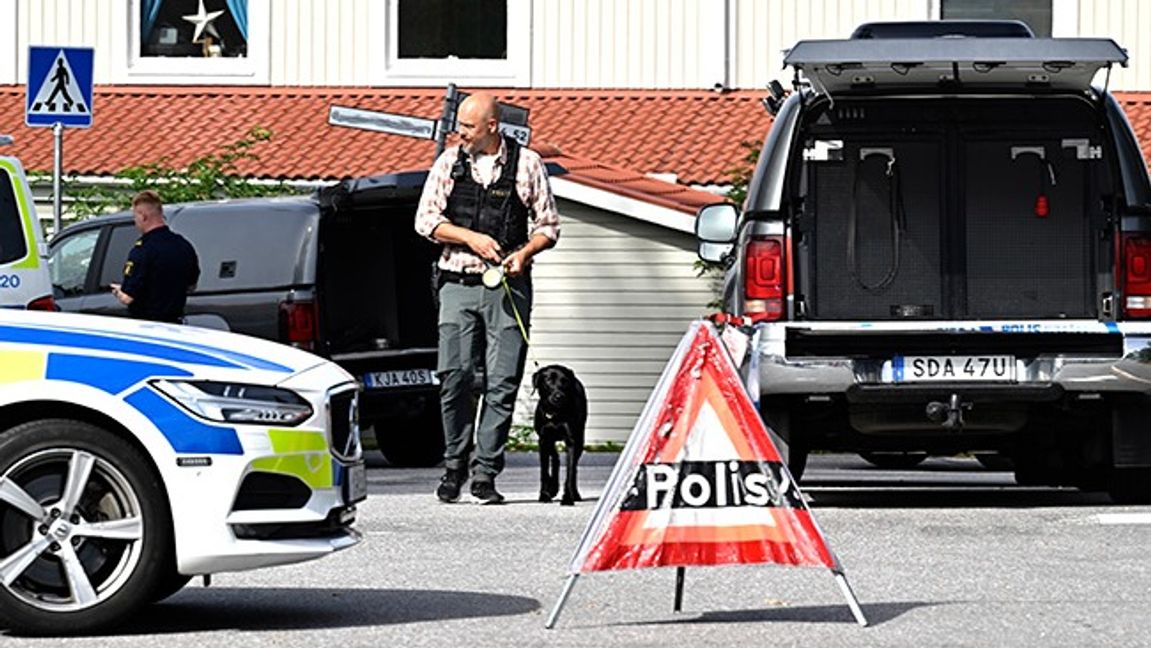 Det misstänkta mordet begicks i ett radhusområde i Vallentuna.Foto: Jonas Ekströmer/TT