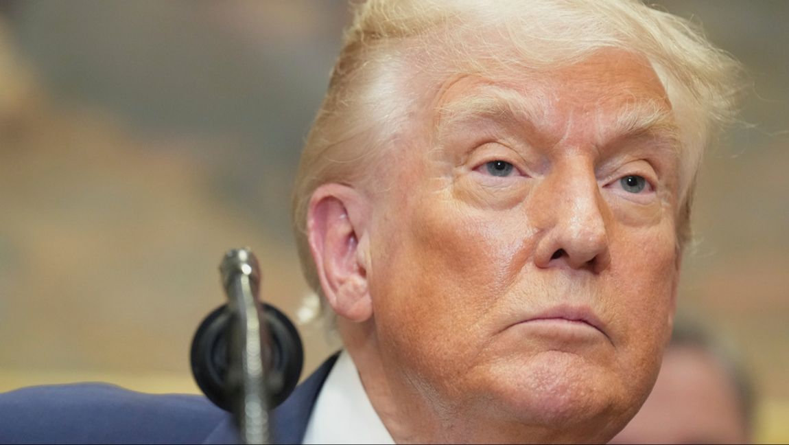 USA:s president Donald Trump i Vita huset på torsdagen. Jacquelyn Martin/AP/TT