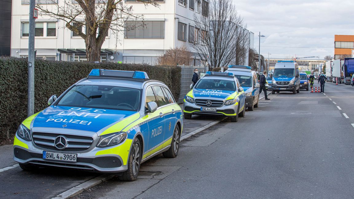 Explosion på Lidl-kontor i Tyskland. Foto: Simon Adomat/TT.