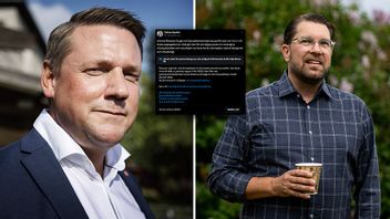 Tobias Baudin blir faktakollad efter lögnanklagelser mot Jimmie Åkesson. Bild: Linus Sundahl-Djerf/Christine Olsson/SvD/TT/X