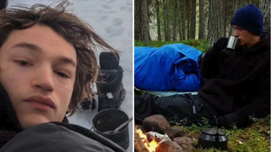 Den 22-årige belgiske youtubern dokumenterade sina resor för sina följare fram till den ödesdigra vandringen i Ultevis naturreservat. Bilden är ett montage av foton från 22-åringens sociala medier, som nu är nedtagna. Foto: Real News/YouTube 