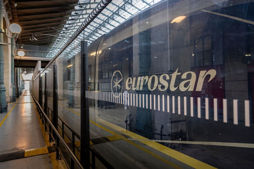 Bland annat tåget Eurostar kör till och från Gare du Nord i Paris. Arkivbild. Aurelien Morissard/AP/TT