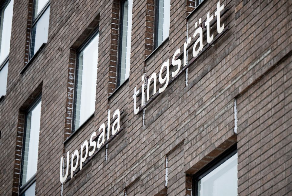 Uppsala tingsrätt dömer mannen till 14 års fängelse. Foto: Christine Olsson/TT