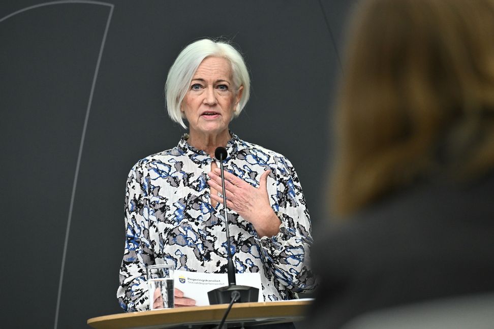 Sjukvårdsminister Acko Ankarberg Johansson (KD). Arkivbild Claudio Bresciani/TT