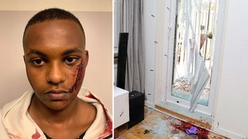 Den dömde mördaren Sened Tesfay och foto från brottsplatsen. Bilder ur förundersökningen.