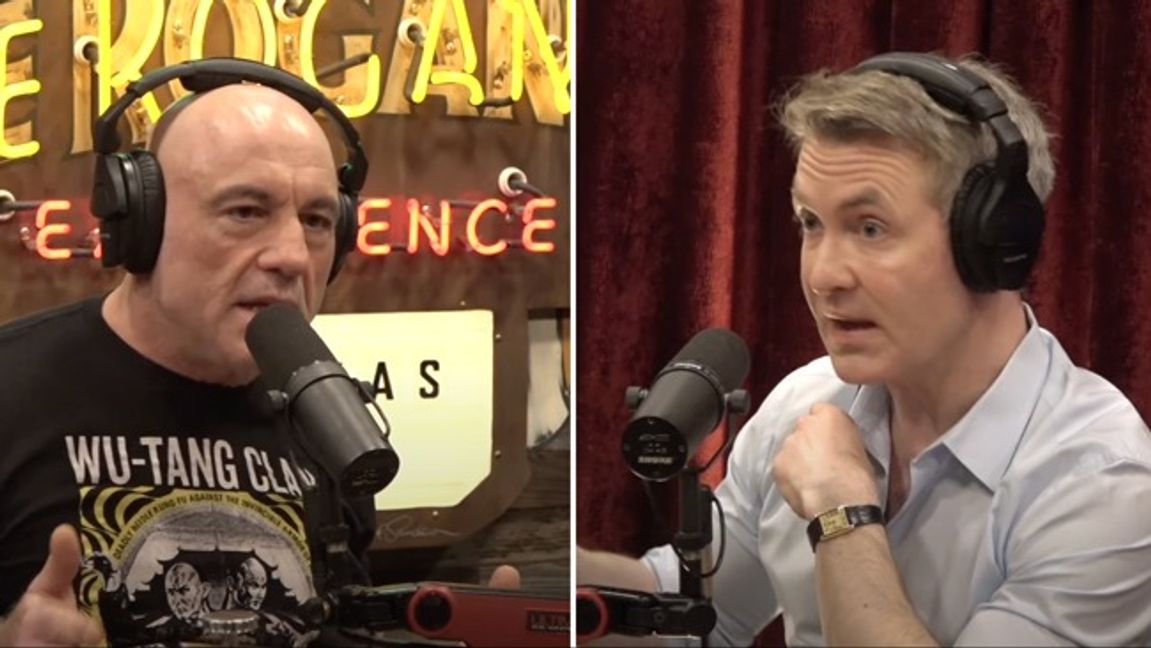 Douglas Murray, till höger, gästade Joe Rogans podcast. Foto: Joe Rogan Experience/Youtube