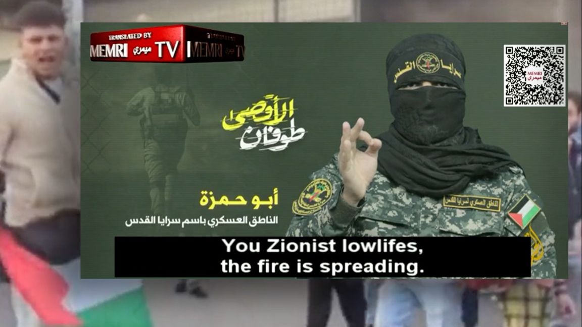 Islamiska jihad hotar nu att gå till attack även utanför Israel. Foto: Memri