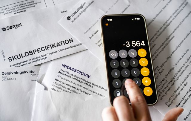 Obetalda skulder hos inkassobolag ökade förra året. Foto: Claudio Bresciani/TT