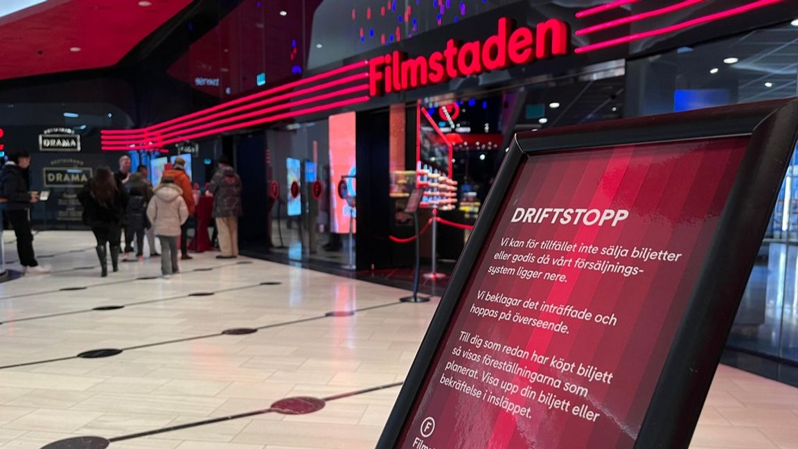 Filmstaden är ett av de företag som drabbats av attacken. Foto: MARIANNE AHLENIUS/TT