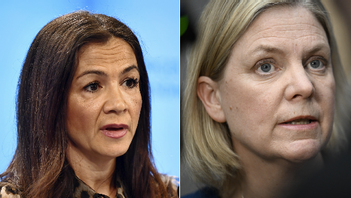 Magdalena Andersson (S) är rasar över Gulan Avcis debattartikel där hon beskriver Anderssons ledarstil som tafatt. Foto: Caisa Rasmussen / TT Pontus Lundahl/TT